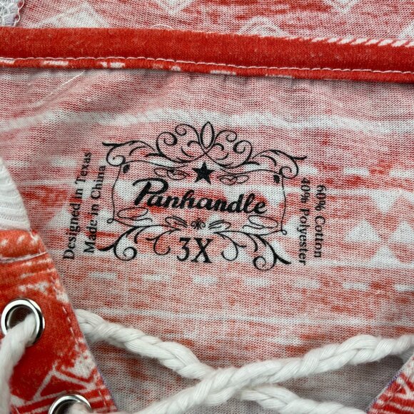 Panhandle Hoodie Women Size 3X Orange Purple White Western Colorful Multicolor - Picture 3 of 6